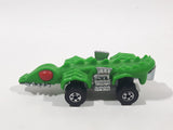 1988 Hot Wheels Speed Demons Fangster Green with Red Eyes Die Cast Toy Creature Car Vehicle