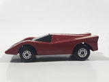 Vintage 1985 Matchbox Super GT BR 13/14 Hairy Hustler Dark Red Maroon Die Cast Toy Car Vehicle