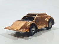 Vintage 1977 Speed Burners Gold Chrome Pull Back Die Cast Toy Car Vehicle