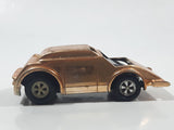 Vintage 1977 Speed Burners Gold Chrome Pull Back Die Cast Toy Car Vehicle