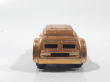 Vintage 1977 Speed Burners Gold Chrome Pull Back Die Cast Toy Car Vehicle