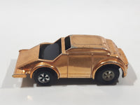 Vintage 1977 Speed Burners Gold Chrome Pull Back Die Cast Toy Car Vehicle