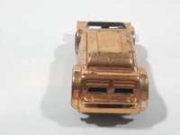 Vintage 1977 Speed Burners Gold Chrome Pull Back Die Cast Toy Car Vehicle