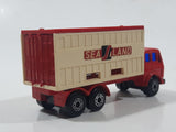 Vintage 1976 Lesney Matchbox Superfast No. 42 Mercedes Container Truck Red Sea Land Die Cast and Plastic Toy Car Vehicle