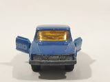 Vintage Majorette No. 284 Saab Turbo Blue 1/62 Scale Die Cast Toy Car Vehicle with Opening Doors