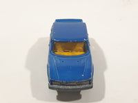 Vintage Majorette No. 284 Saab Turbo Blue 1/62 Scale Die Cast Toy Car Vehicle with Opening Doors