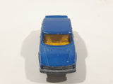 Vintage Majorette No. 284 Saab Turbo Blue 1/62 Scale Die Cast Toy Car Vehicle with Opening Doors