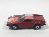 Vintage 1985 Matchbox Super G.T. BR 39/40 Ace Racer Dark Red Die Cast Toy Car Vehicle