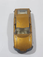 Vintage 1969 Lesney Matchbox Series No. 56 BMC 1800 Pininfarina Gold Die Cast Toy Car Vehicle with Opening Doors