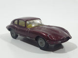 Vintage Husky Models Jaguar E Type 2 + 2 Dark Red Die Cast Toy Car Vehicle