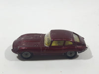 Vintage Husky Models Jaguar E Type 2 + 2 Dark Red Die Cast Toy Car Vehicle