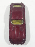 Vintage Husky Models Jaguar E Type 2 + 2 Dark Red Die Cast Toy Car Vehicle
