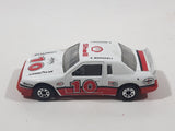 Vintage 1992 Matchbox Buick Le Sabre E. Marshall #10 Shell White and Red Die Cast Toy Car Vehicle