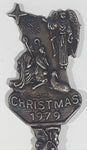 Vintage 1979 Christmas Silver Plated Metal Spoon