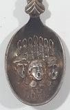 Vintage 1980 Christmas Silver Plated Metal Spoon