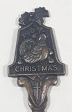 Vintage 1983 Christmas Silver Plated Metal Spoon