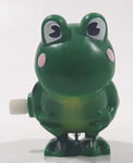 Hans Green Frog Wind Up 2" Tall Plastic Toy Broken Head Hinge