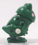 Hans Green Frog Wind Up 2" Tall Plastic Toy Broken Head Hinge