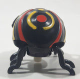 Hans Black Spider with Yellow and Red Stripes Wind Up 2 1/4" Long Plastic Toy Figure