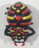 Hans Black Spider with Yellow and Red Stripes Wind Up 2 1/4" Long Plastic Toy Figure