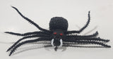 Black Rubber Spider 5" Wide Toy Figure