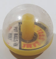 Vintage Herglo Ball Toss Game "Put Balls In Hold" Miniature 1 1/4" Tall Plastic Toy