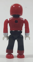Mega Bloks Power Rangers Red 2" Tall Plastic Toy Action Figure