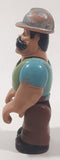 Vintage 1977 Fisher Price Husky Helpers Construction Worker 3 1/2" Tall Toy Action Figure