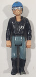 Vintage 1974 Fisher Price Motor Cycle Cop Police Officer 3 3/4" Tall Toy Action Figure Busted Foot