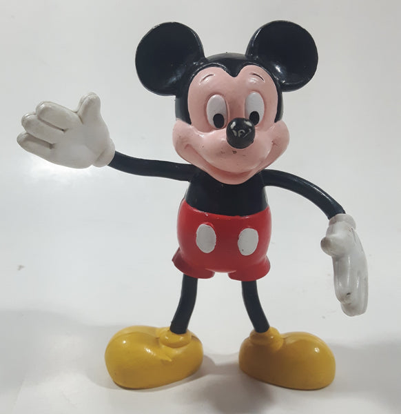 Applause Disney Mickey Mouse 5 1/4" Tall Bendable Rubber Toy Figure