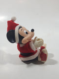 Walt Disney Company Mickey Mouse Santa Claus Sitting 3" Tall Toy Figure