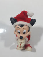 Walt Disney Company Mickey Mouse Santa Claus Sitting 3" Tall Toy Figure