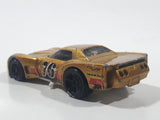 2020 Hot Wheels HW Race Way '76 Greenwood Corvette Metalflake Gold Die Cast Toy Car Vehicle