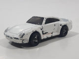 1998 Hot Wheels Figure 8 Racers Porsche 959 #2 White Die Cast Toy Race Car Vehicle