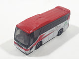 2005 Tomy Tomica No. 101 Hino S'elega Double Decker Tour Bus JR Bus Tohoku White and Red 1/156 Scale Die Cast Toy Car Vehicle