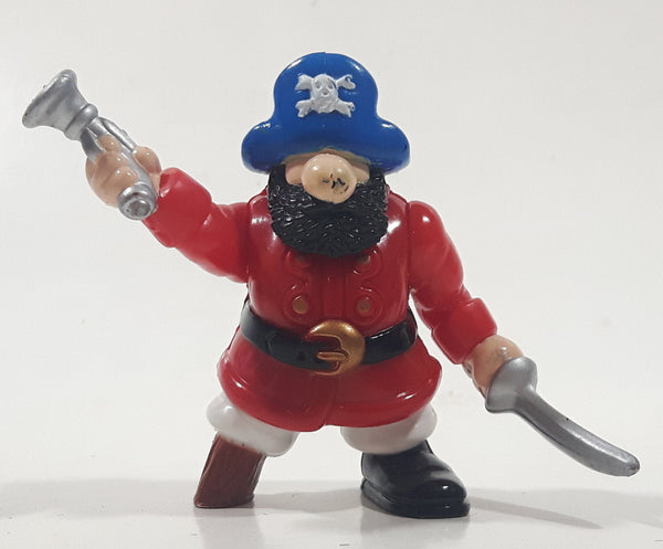 1994 Fisher Price Great Adventures Pirate Ship Captain 2 1/2" Tall Toy Figure