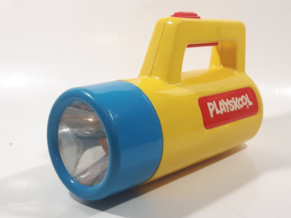 Vintage 1986 Playskool Yellow Flash Light Toy with Red and Green Filters