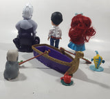 Disney Princess The Little Mermaid Characters and Row Boat Figure Set