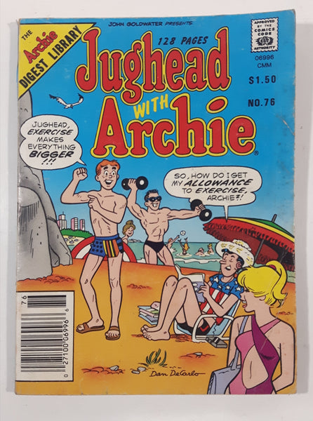 1986 The Archie Digest Library No. 76 Jughead with Archie Magazine Comic Book
