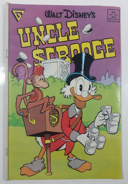 1988 Gladstone August No. 228 Walt Disney's Uncle Scrooge Comic Book