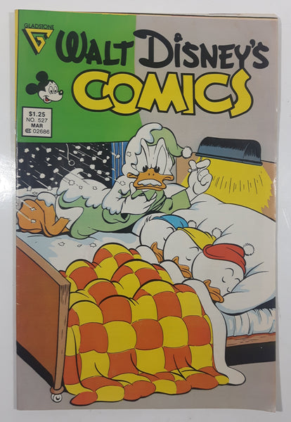 1988 Gladstone Mar No. 527 Walt Disney's Comics Donald Duck Huey Dewey and Louie Sleeping in Bed Comic Book