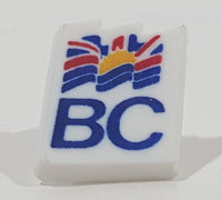 British Columbia, Canada Flag Themed Plastic Lapel Pin Souvenir Travel Collectible