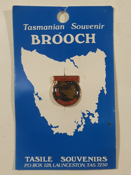 Tasmania and its Territory Enamel Metal Lapel Pin Brooch on Card