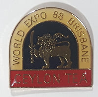 Rare Brisbane Australia World Expo 88 Sri Lanka Pavilion Ceylon Tea Enamel Metal Pin