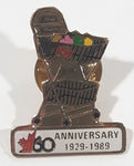 1929 to 1989 Safeway 60th Anniversary Shopping Cart Themed Enamel Metal Lapel Pin
