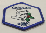 BC Girl Guides Christmas Caroling 2 1/2" x 2 1/2" Embroidered Fabric Patch Badge