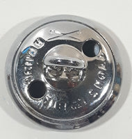 Vintage Birmingham Buttons Ltd 7/8" Chrome Look Metal Clothing Button