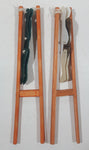 Vintage Acrobrat Trapeze Artists Wood Stick Toy 7" Set of 2