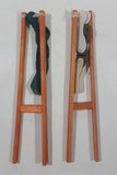 Vintage Acrobrat Trapeze Artists Wood Stick Toy 7" Set of 2