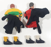 Vintage 1986 Mattel Real Men Soccer Football Player Finger Puppets Toys with Shoes